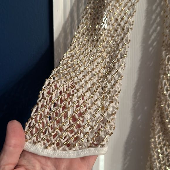 NWT ALLSAINTS  Rosalie Embellished Mesh Mini Dress - size 8 - Picture 9 of 14